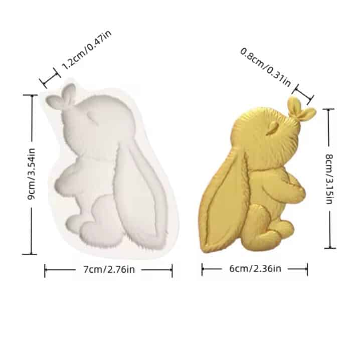 ⁦תבנית סילקון ארנב ופרפר בלעדי!⁩ – תמונה ⁦2⁩