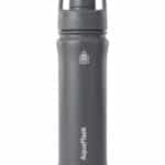 בקבוק ספורט תרמי אפור גרפיט 650 מ"ל AquaFlask