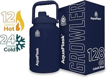 בקבוק טרמי Space Black 3.78 ליטר AquaFlask – תמונה 1