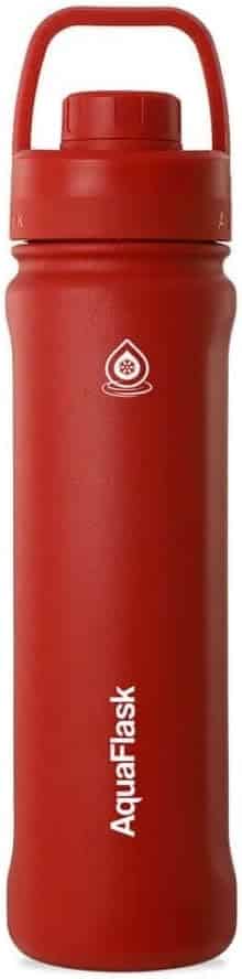 בקבוק ספורט תרמי אדום דובדבן 650 מ"ל AquaFlask – תמונה 1