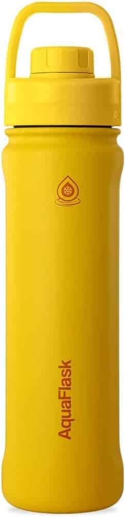 בקבוק תרמי צהוב חרדל 532 מ"ל AquaFlaks – תמונה 1