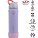 בקבוק תרמי AquaFlask גווני כחול תחתית סילקון