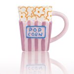 מאג קרמיקה POP KORN סגול לבן 300 מ"ל
