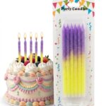 נר מנצנץ סגול צהוב 6 יח בלעדי!