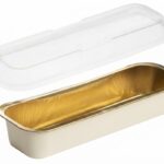 תבנית אלומיניום קרם/זהב אינגליש קייק 1115ml מכסה מתאים