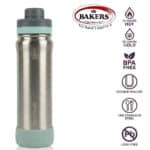 בקבוק ספורט Gleam טורקיז נירוסטה 650 מ"ל AquaFlask