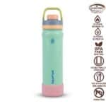 בקבוק ספורט Bloom טורקיז ורוד 650 מ"ל AquaFlask
