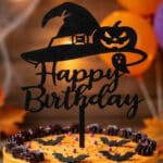 טופר הלואין HAPPY BIRTHDAY מידות ר-10 ג-11.5 סמ